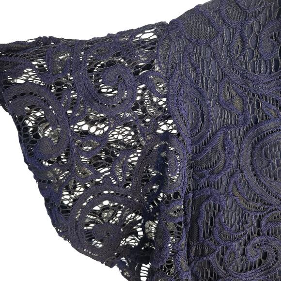 Dana Buchman Women's Dress Large L Blue Misses Size 10 12 Formal Cocktail Party - Picture 3 of 7